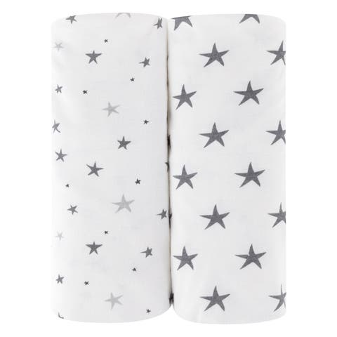 Baby Fitted Waterproof Pack N Play | Mini Portable Crib Sheet Set 2 Packs