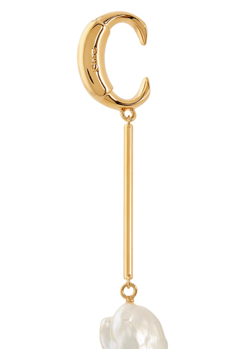 Darcey Freshwater Pearl Mismatched Drop Earrings, Alternate, color, PEARL