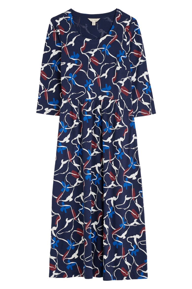 Emily Abstract Print Dress, Alternate, color, KESTREL FLIGHT MARITIME