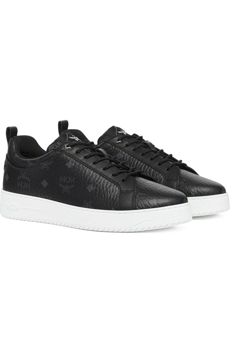 MCM Neo Terrain Lo Sneakers in Visetos, Main, color, Black