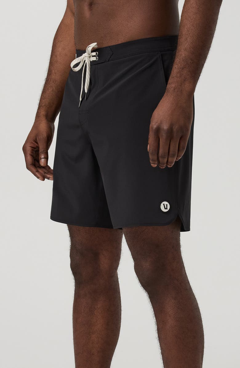 Vuori Cruise Hybrid Board Shorts, Alternate, color, Black Solid