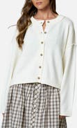 Blu Pepper Exposed Seam Relaxed Fit Cardigan