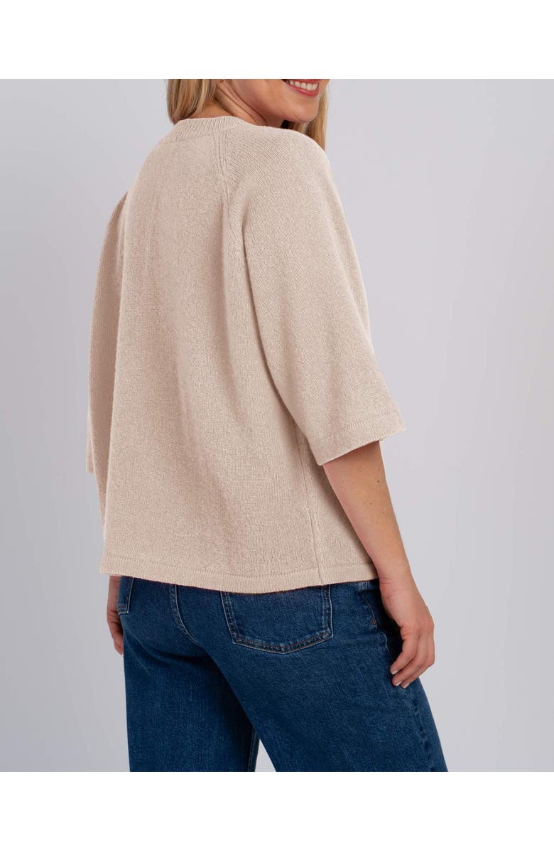 Kettlewell Maisie 3/4 Sleeve Round Neck Sweater, Alternate, color, Champagne Marl