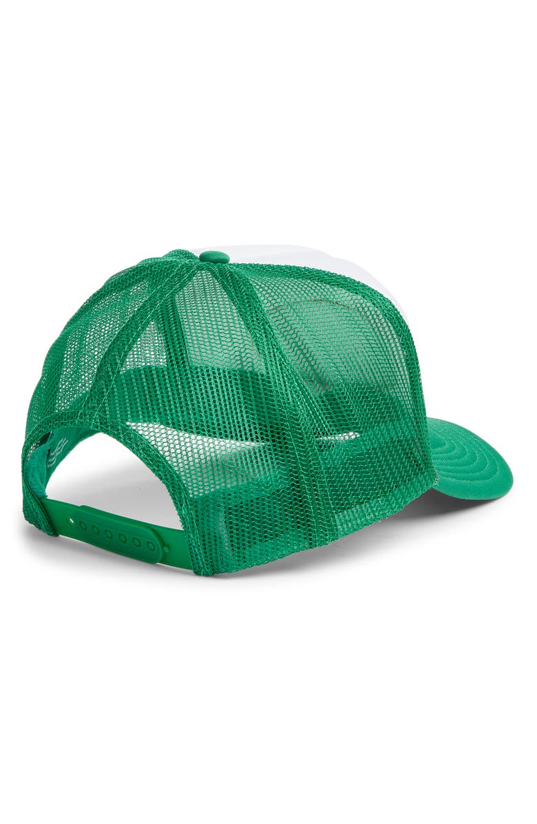 Friday Feelin’ Stay Pono Trucker Hat, Alternate, color, Green