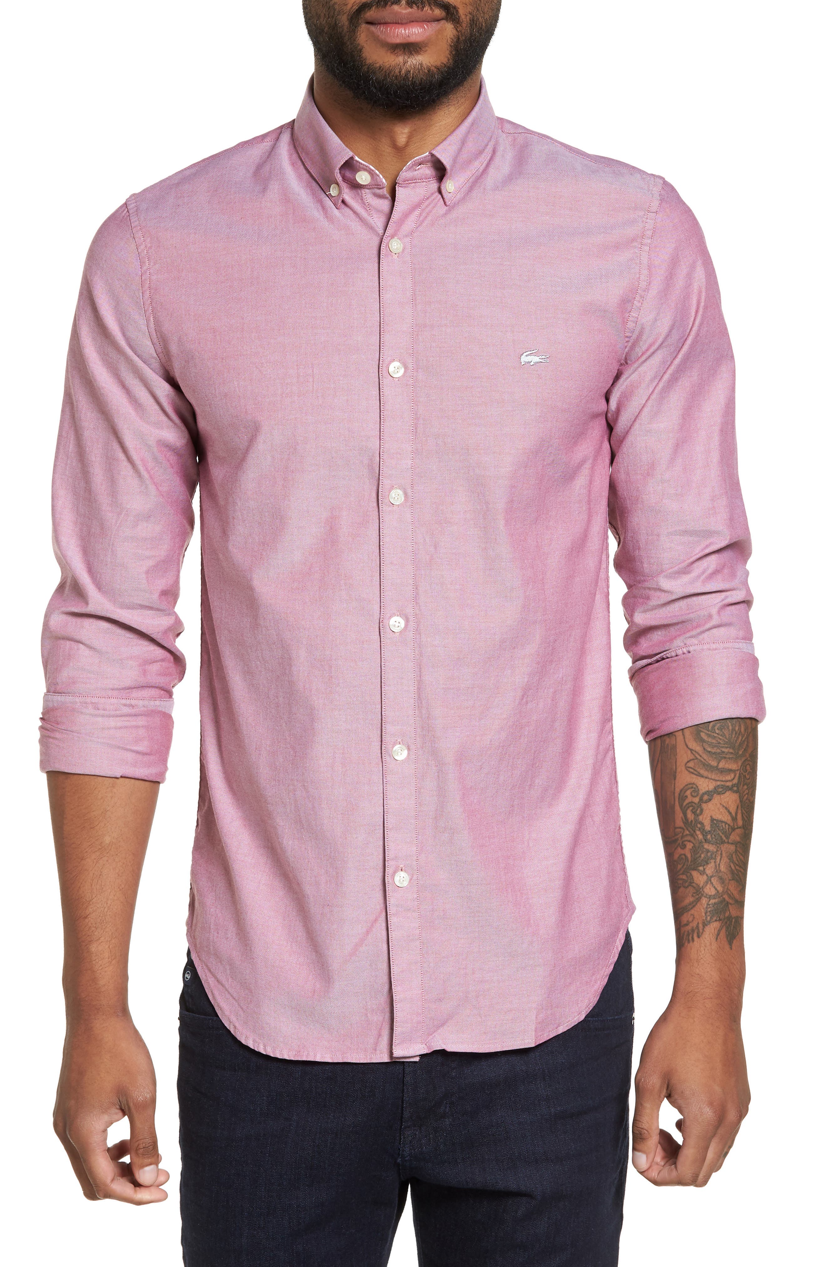 Lacoste Button-Down Sport Shirt (Men) | Nordstrom