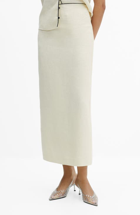 Women s 100 Linen Skirts Nordstrom