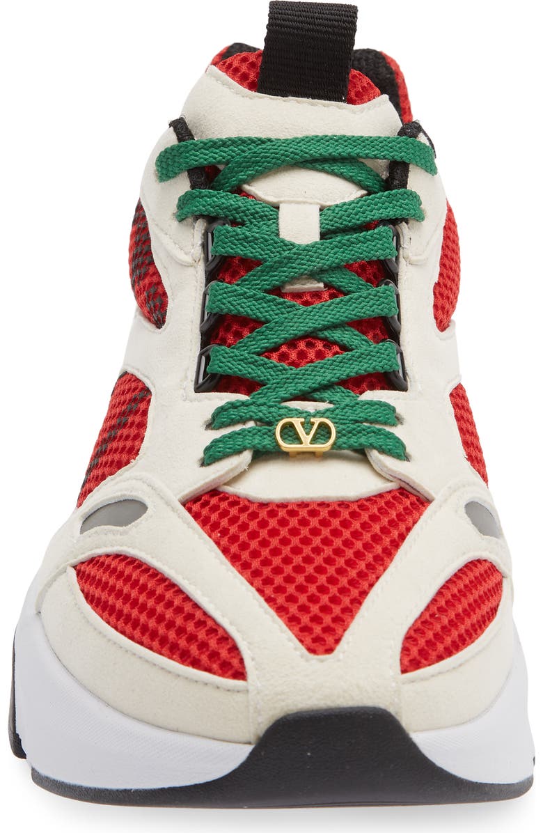 Valentino Garavani Demivee Sneaker, Alternate, color, Red Multi
