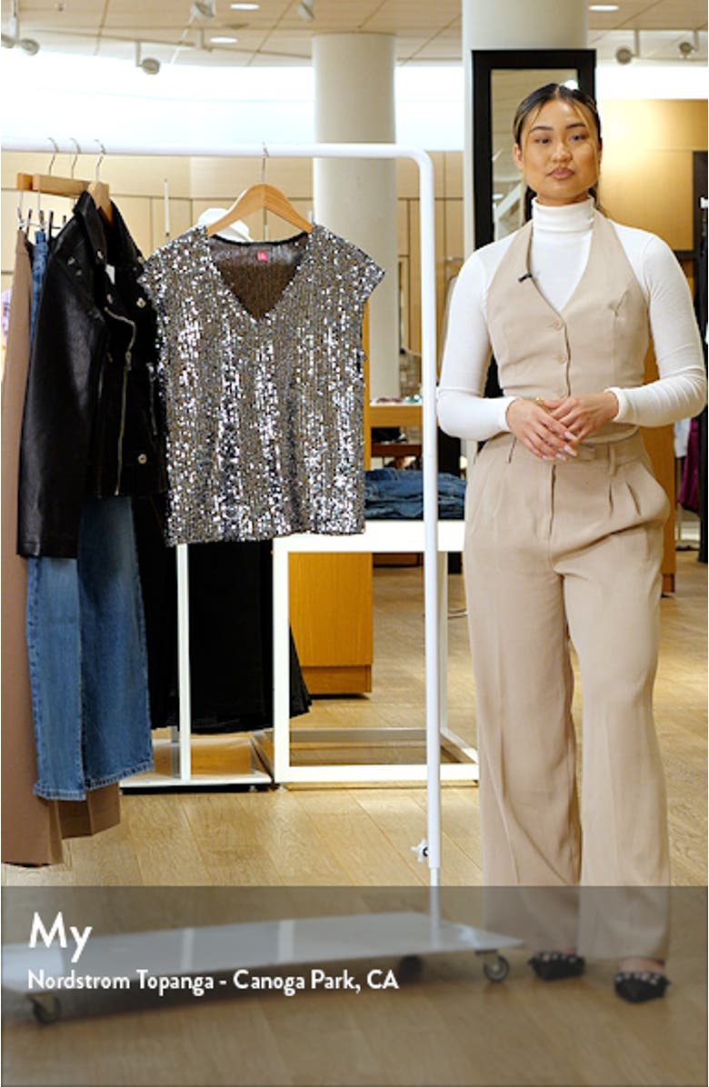 Sequin Cap Sleeve Top, sales video thumbnail