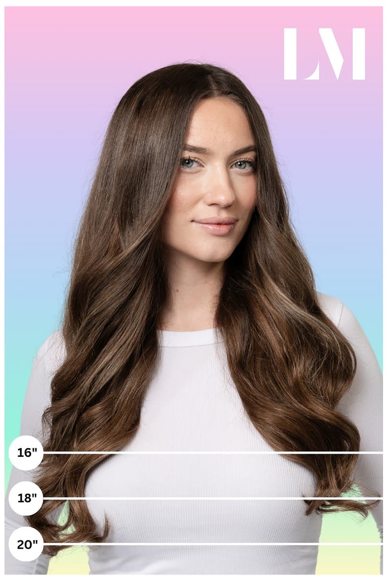 18-Inch Clip-In Human Hair Extensions, Alternate, color, ESPRESSO