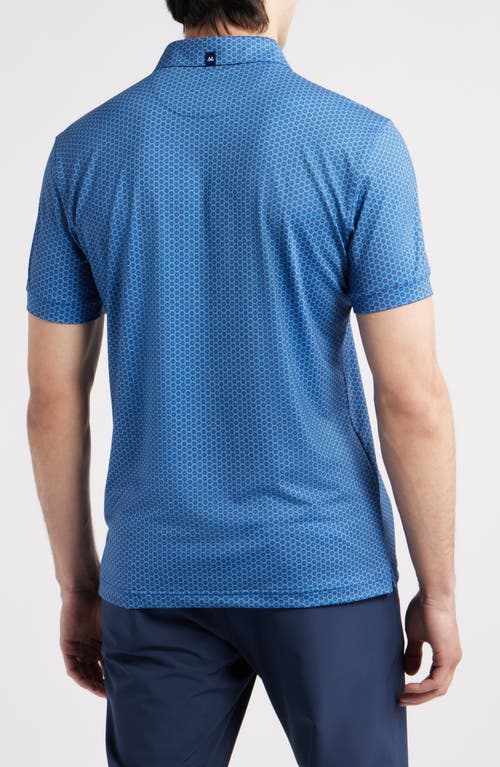 Mizzen + Main Mizzen+main Versa Trim Fit Geo Print Performance Golf Polo