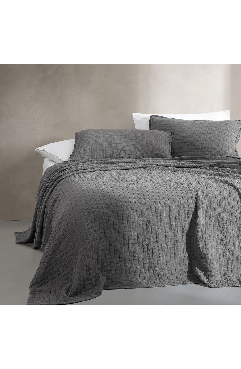 Calvin Klein Essential Washed Jacquard Coverlet, Alternate, color,