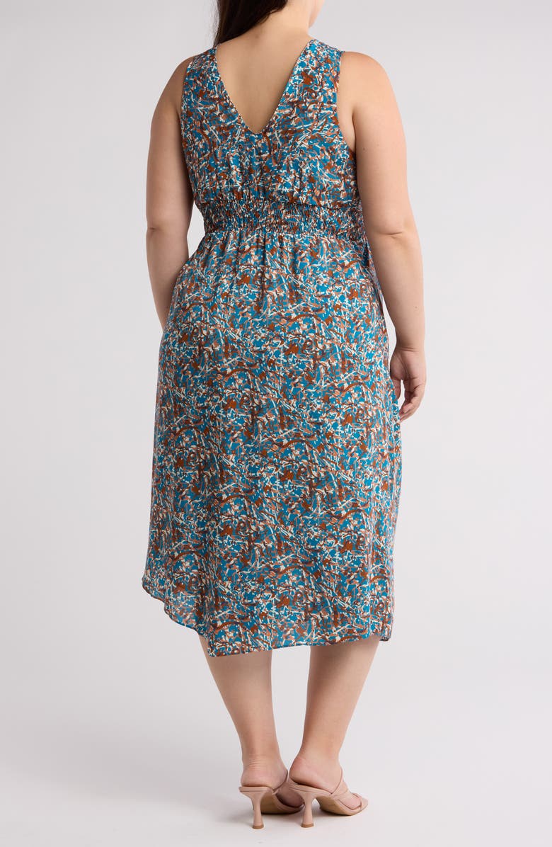 Joie Mercedes Wrap Dress, Alternate, color, Fjord Blue Multi