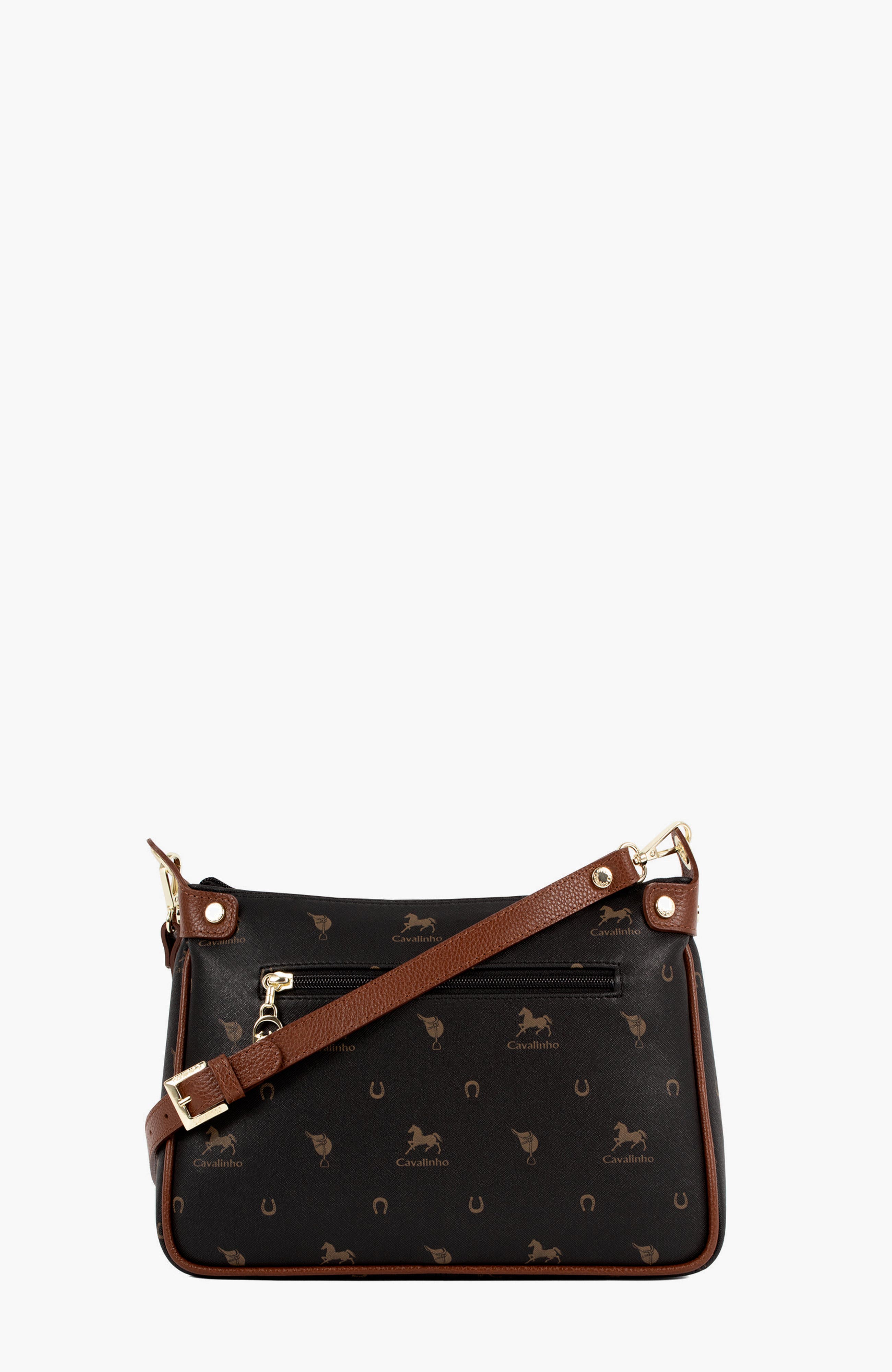 Di Cavallo Shoulder Bag 592, Alternate, color, Black / Brown