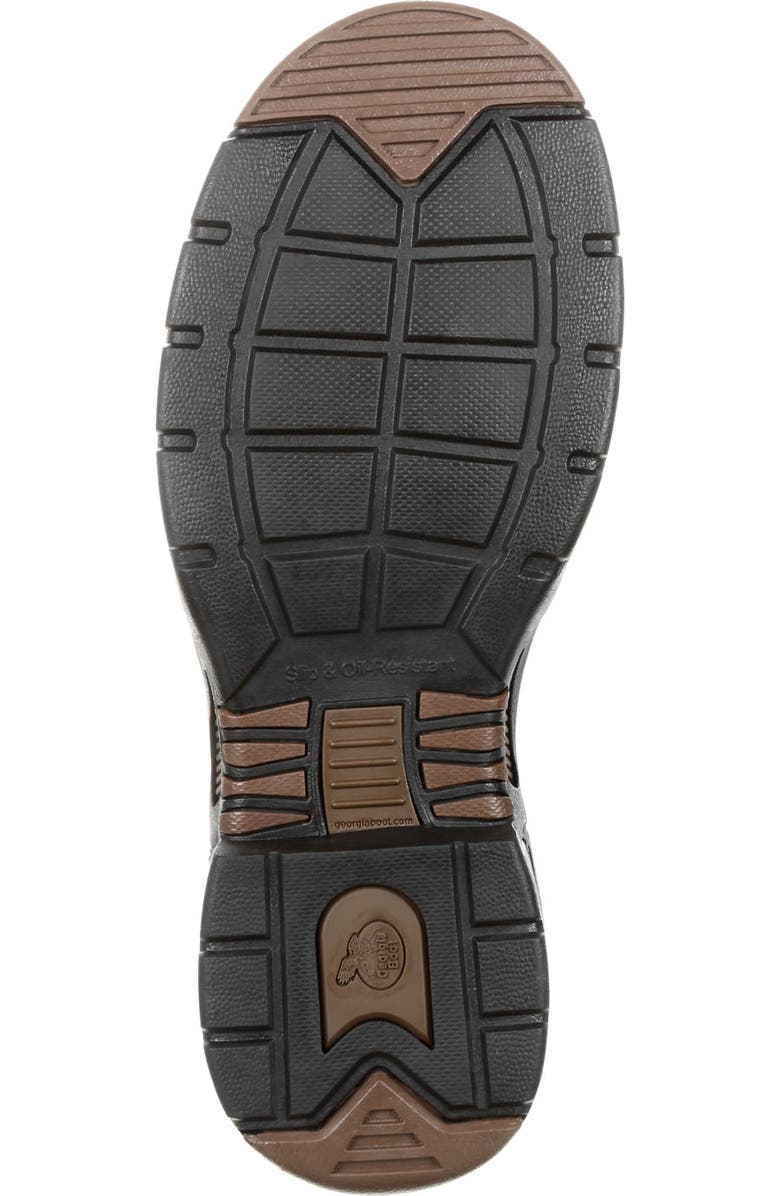 Georgia Boot Waterproof Wellington Work Boot, Alternate, color, Brown