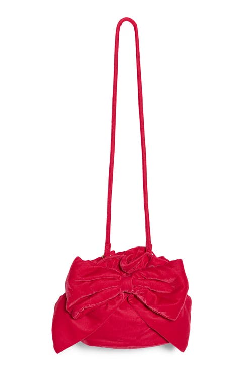 Belle Velvet Bow Bag