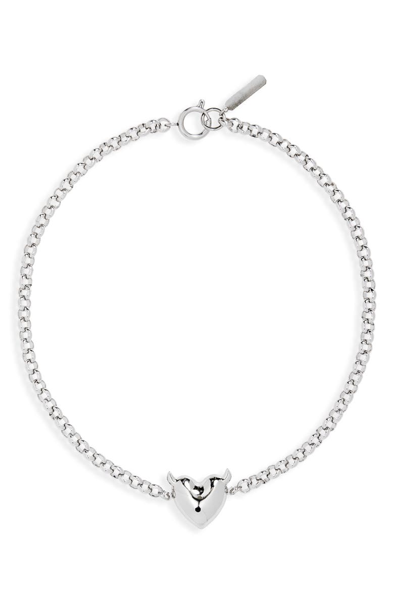 Justine Clenquet Devil Heart Pendant Necklace, Main, color,