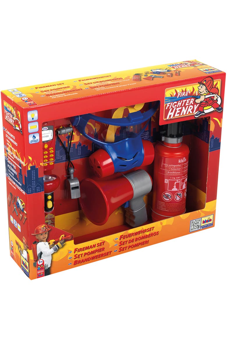 Firefighter Henry Kids Pretend Play Fireman Play Set, Main, color, Multicolored