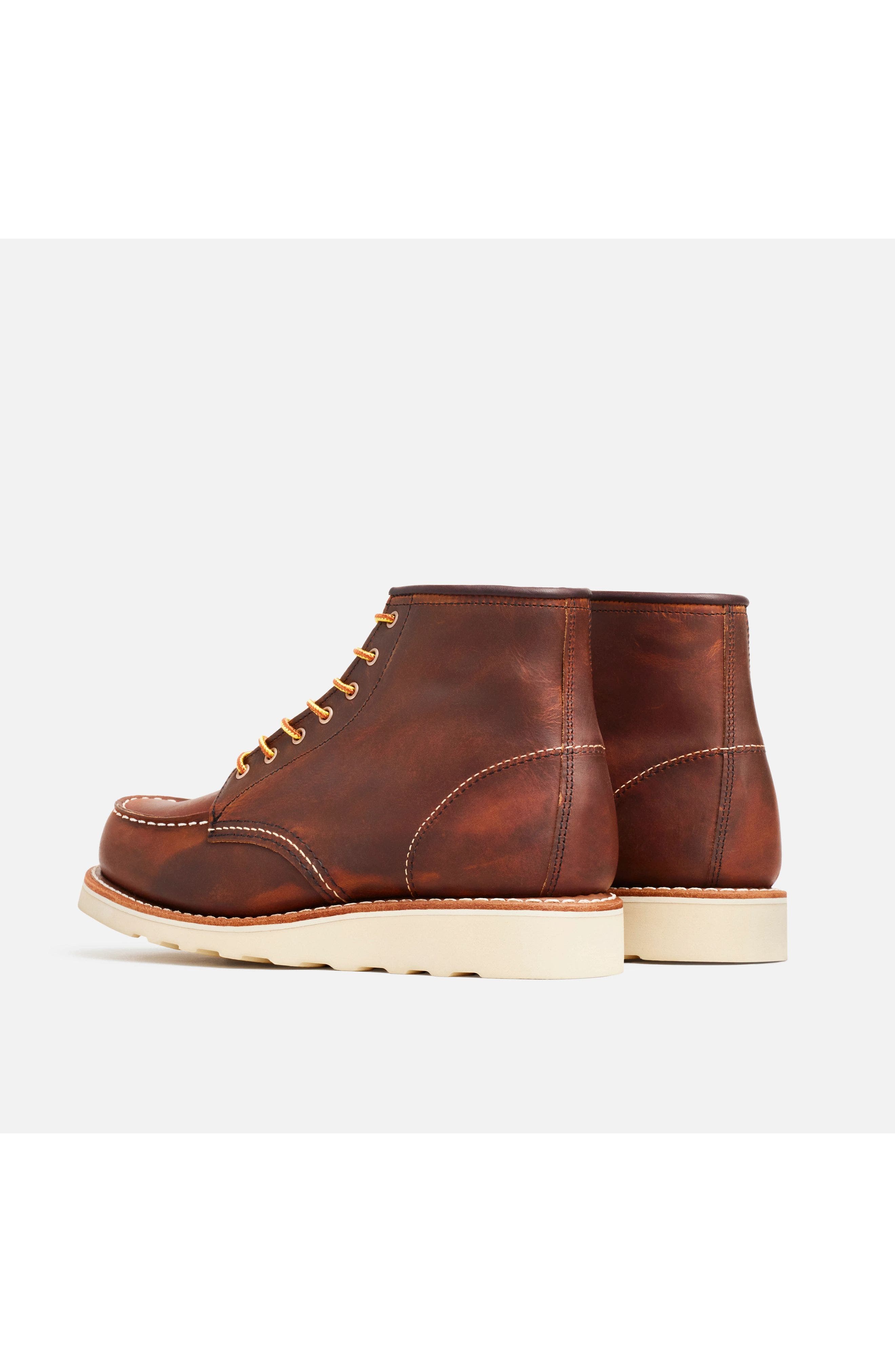 Red Wing Heritage Classic Moc<sup>®</sup> Rough & Tough Leather Boot, Alternate, color, Copper Rough & Tough