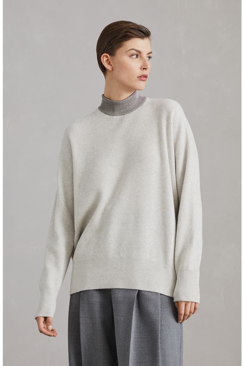 Cashmere sweater, Alternate, color, Pearl Grey