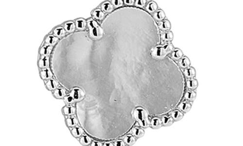 Chloe & Madison Chloe And Madison Mother-of-pearl Station Necklace In Silver
