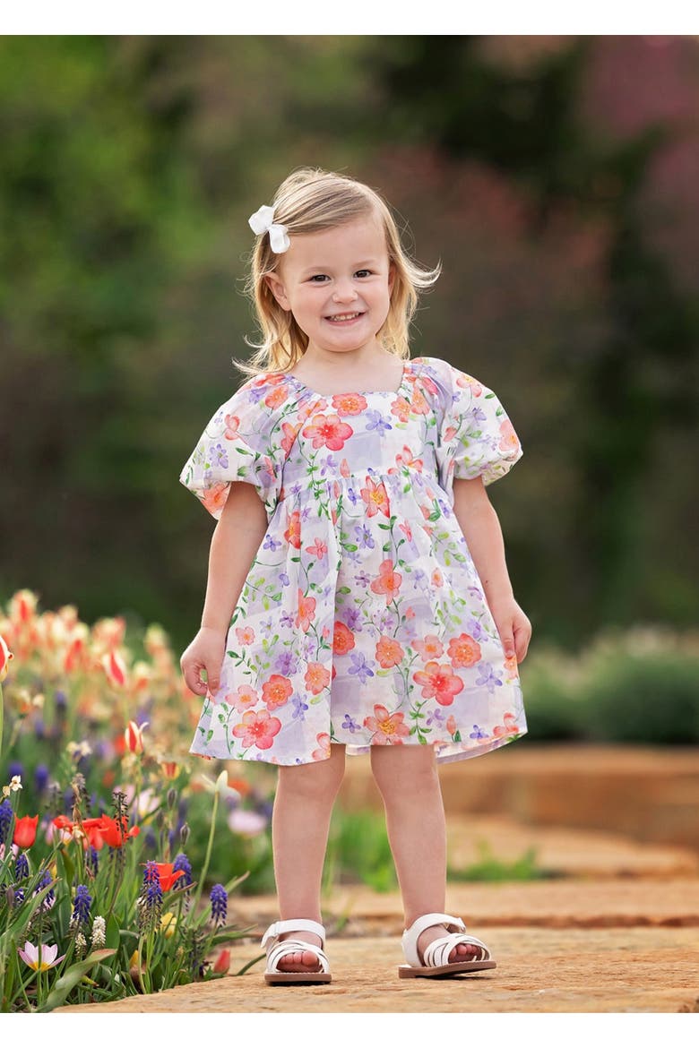 Lavender Daze Puff Sleeve Dress, Alternate, color, Purple