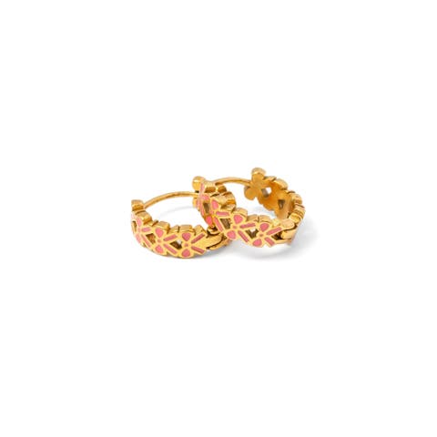 Bow Repeat Hypoallergenic Hoop Earrings