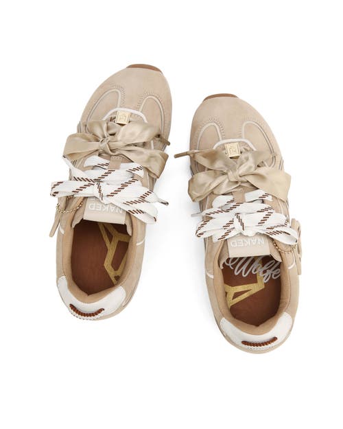 Naked Wolfe Adored Suede Sneaker In Brown
