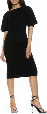 Alexia Admor Ariah Flutter Sleeve Sheath Dress