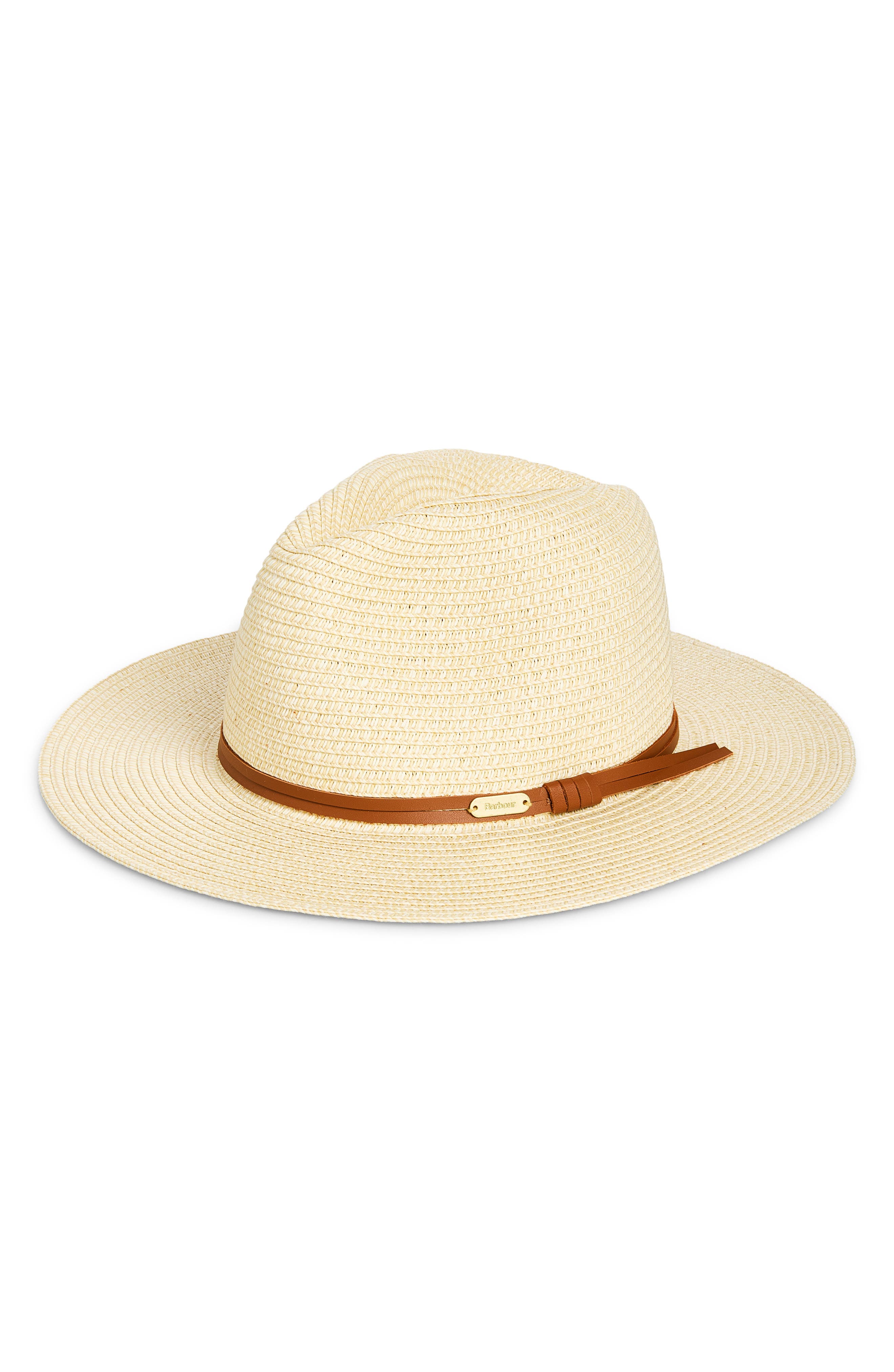 Barbour Evelyn Trilby Upf 40+ Fedora In Natural
