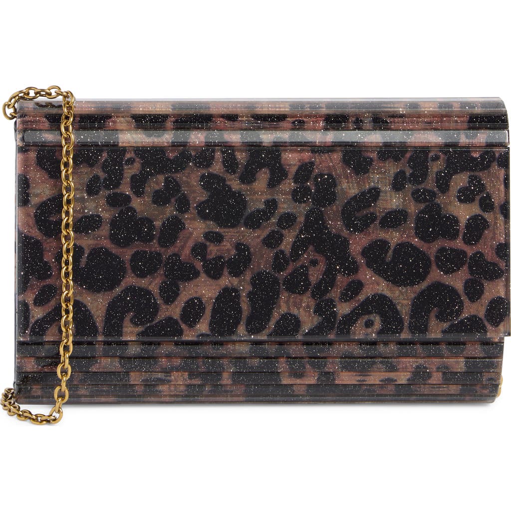 Kurt Geiger London Acrylic Party Clutch In Brown