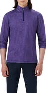 Bugatchi OoohCotton® Quarter Zip Pullover