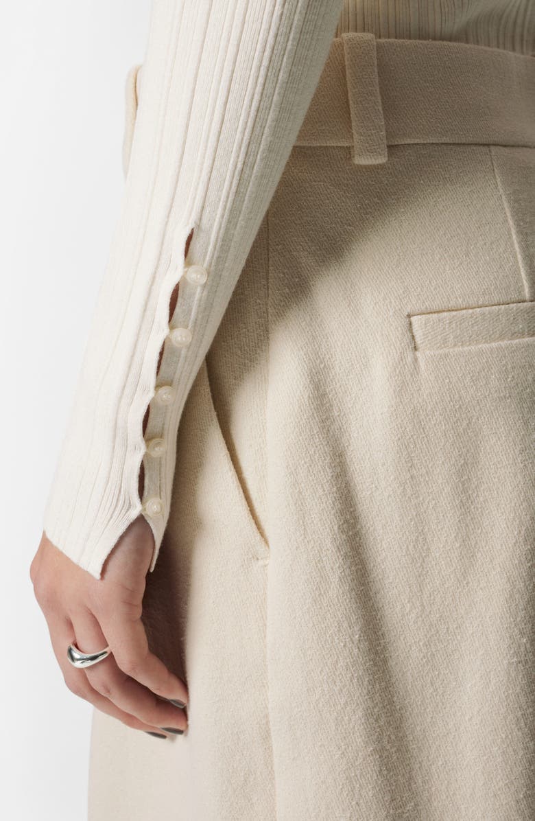 & Other Stories Slim Fit Long Sleeve Rib Top, Alternate, color,