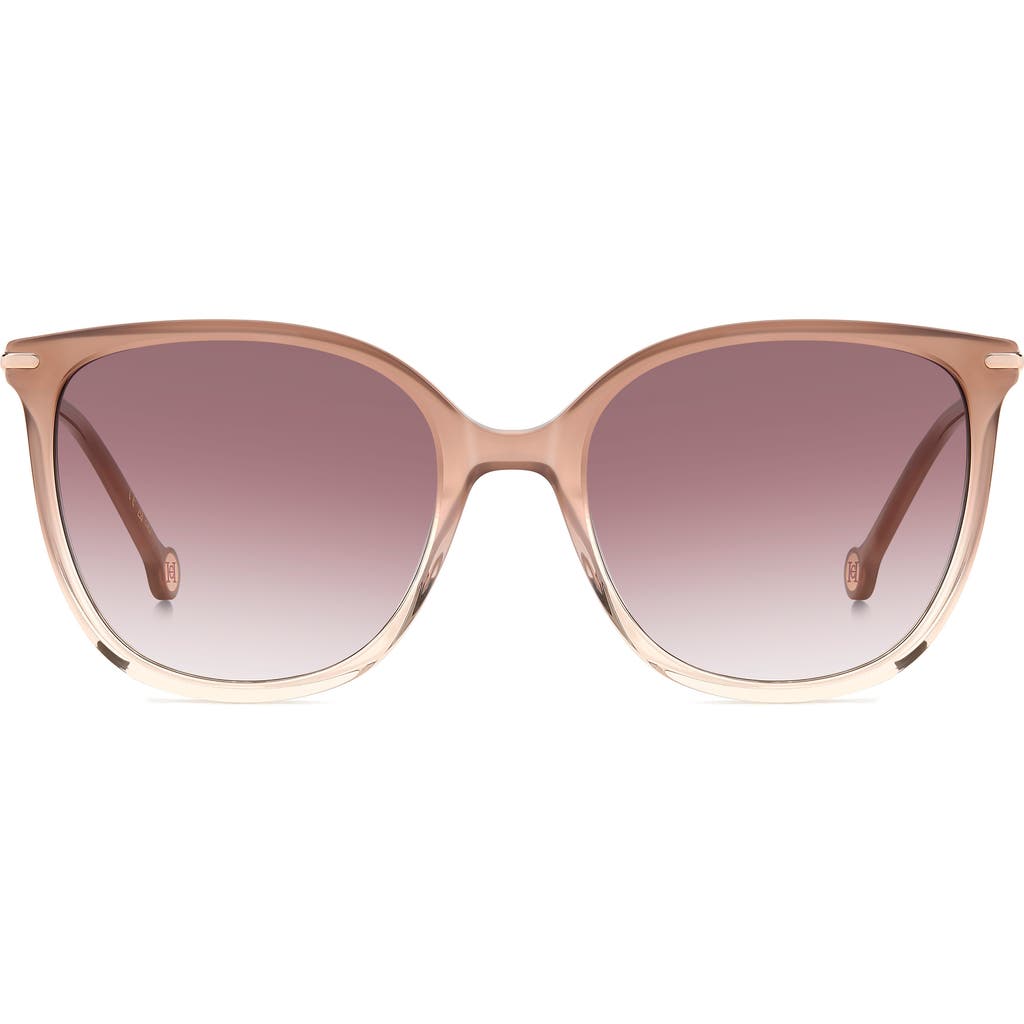 Carolina Herrera Her 55mm Gradient Square Sunglasses In Purple