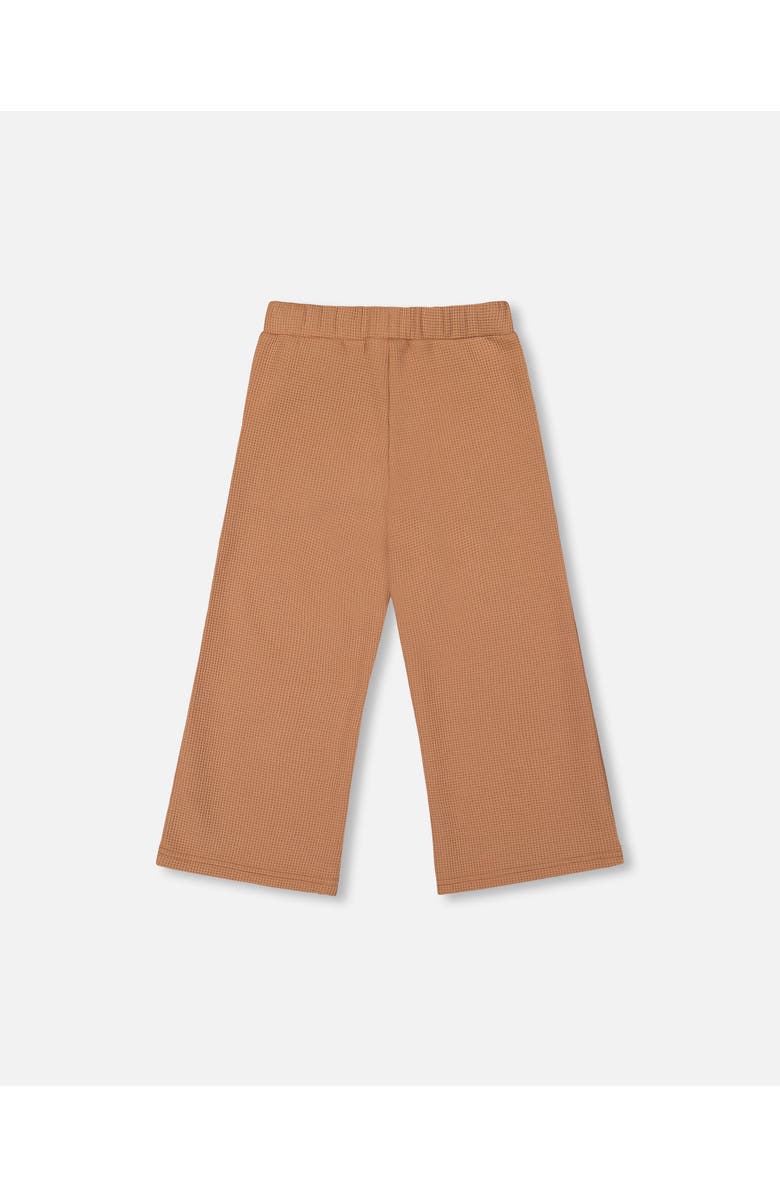 Deux par Deux Waffle Flare Leg Pants, Alternate, color, Brown Caramel