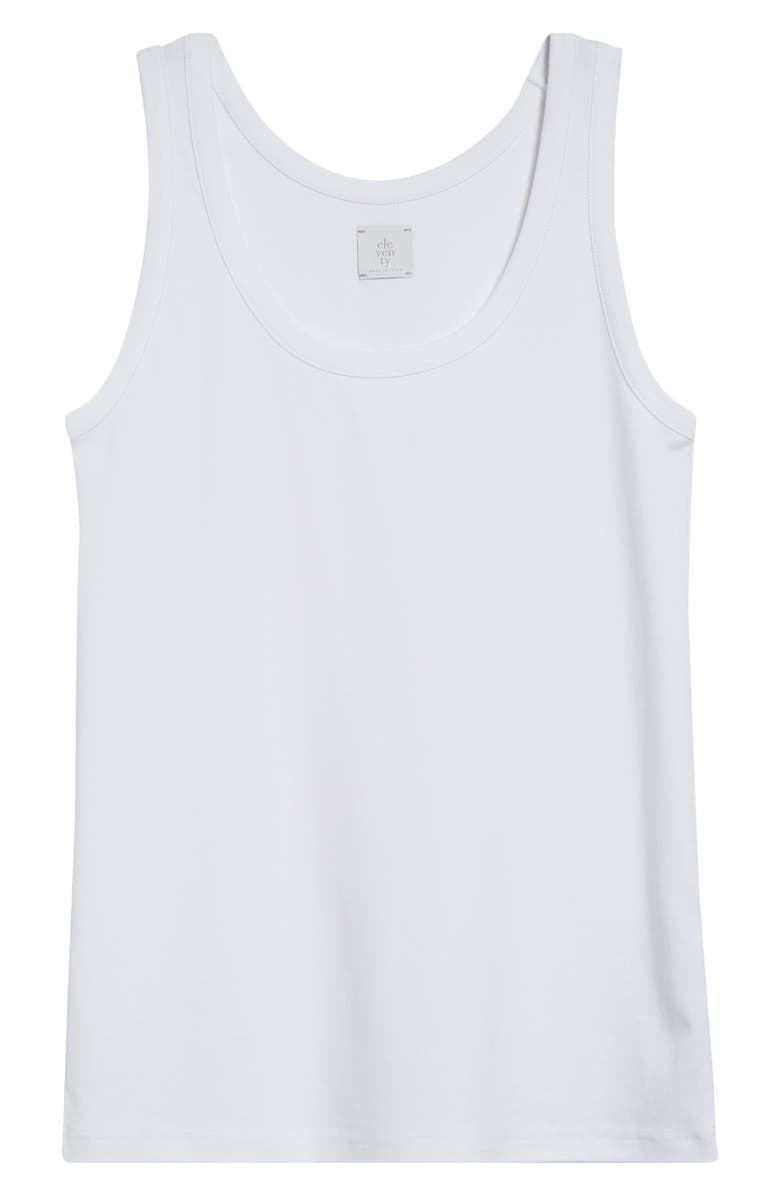 Eleventy Cotton Blend Tank Top, Alternate, color, 