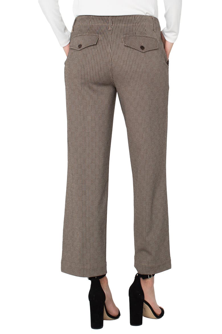 Stripe Crop Wide Leg Pants, Alternate, color, CAMEL/ SAND STRIPE