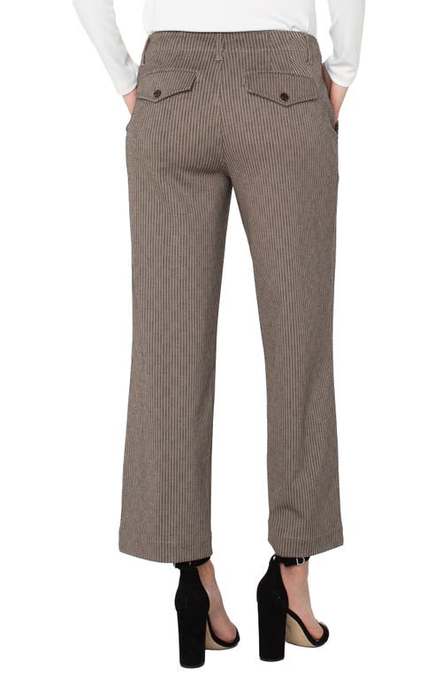 Liverpool Los Angeles Stripe Crop Wide Leg Pants In Multi