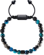 TORRELA Sodalite Heishi Onyx and Lava Stone Beaded Bracelet