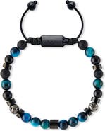 TORRELA Sodalite Heishi Onyx and Lava Stone Beaded Bracelet