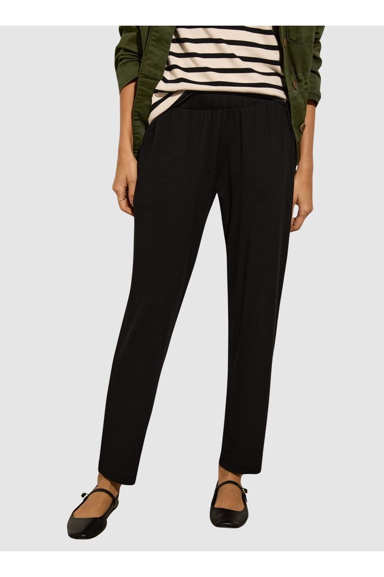 Neath Tapered Trousers, Main, color, Caviar Black