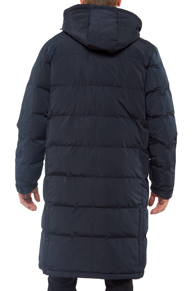 Long Hooded Parka, Alternate, color, NAVY