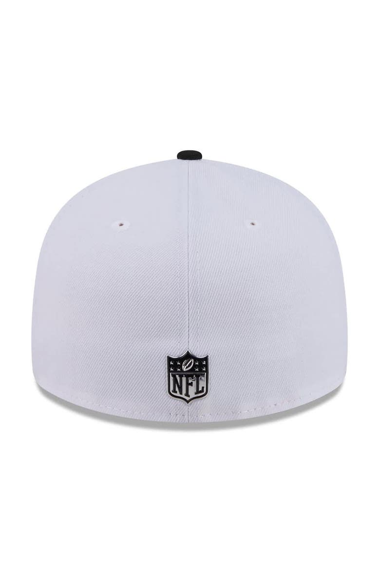 New Era Men's New Era White/Black Los Angeles Chargers 2026 NFL Draft Pre-Curved 59FIFTY Fitted Hat, Alternate, color, White