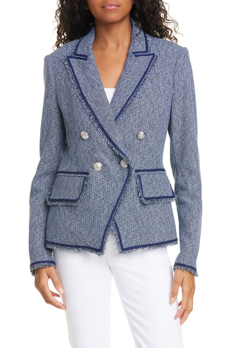 Frisco Tweed Jacket, Main, color, NAVY