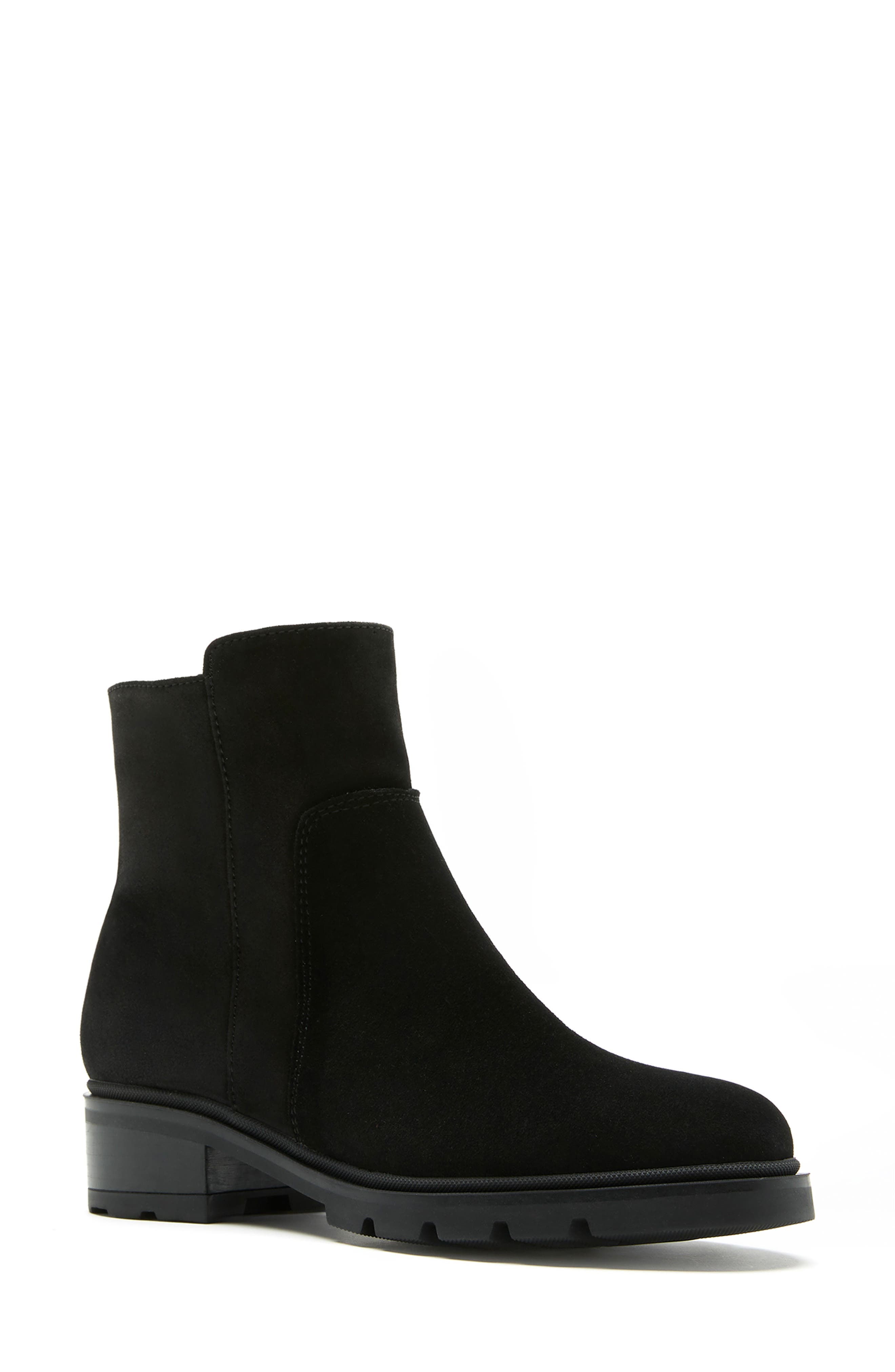 La Canadienne Kiki City Dry<sup>™</sup> Waterproof Bootie, Main, color, Black Suede