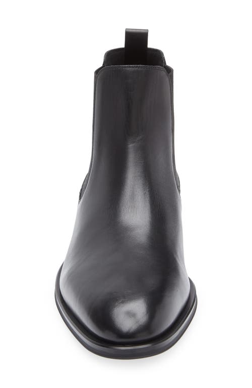 Hugo Boss Boss Derrek Plain Toe Chelsea Boot In Black