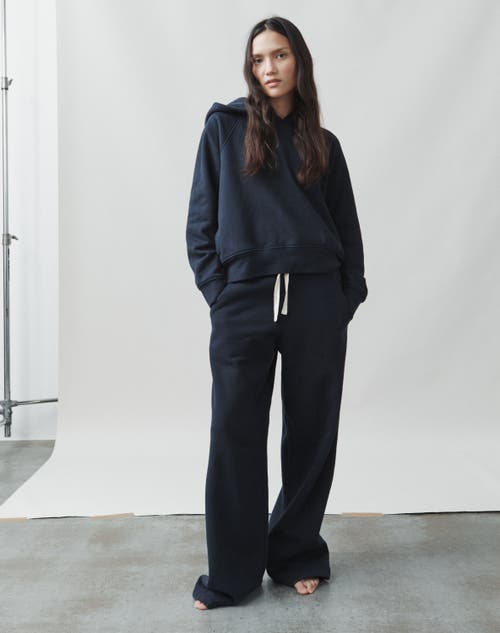 NAVYGREY NAVYGREY THE VINTAGE-FIT HOODY 
