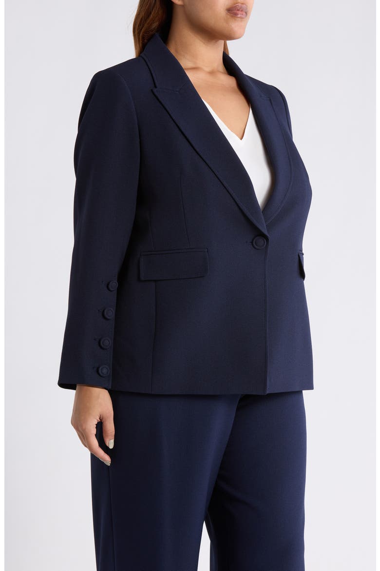 One-Button Blazer, Alternate, color, DEEP NAVY