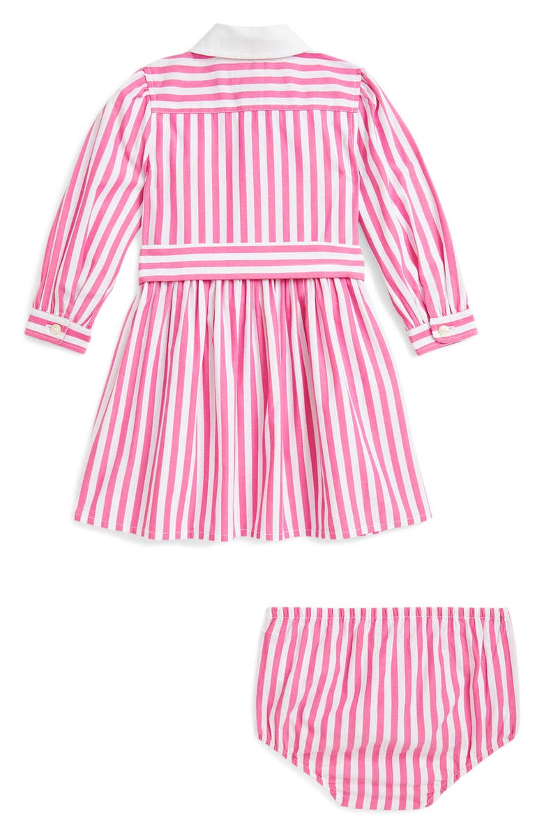 Ralph Lauren Stripe Cotton Poplin Shirtdress, Alternate, color, 