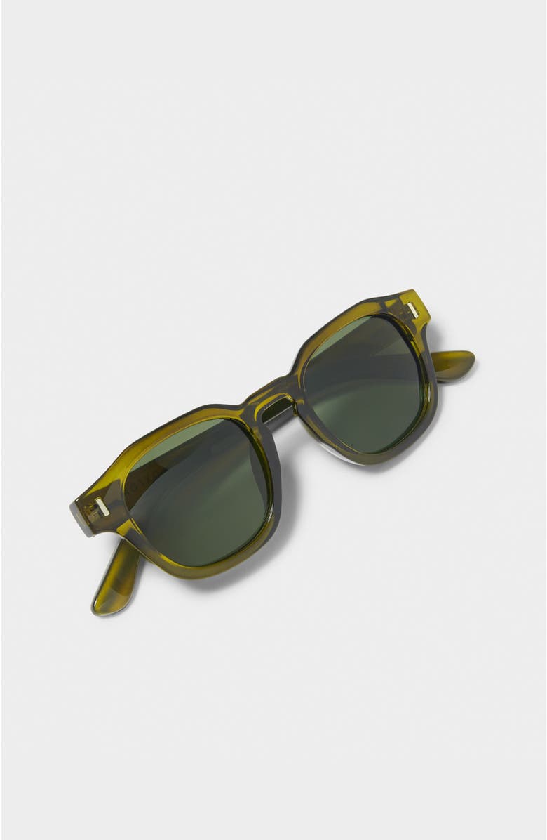 Katie Loxton Milos Sunglasses, Alternate, color, Olive Transparent Green