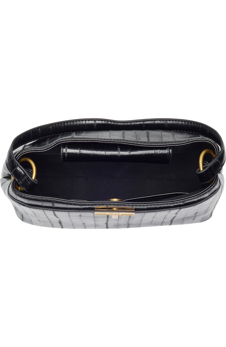 Tahari Keeley Faux Leather Satchel, Alternate, color, Black